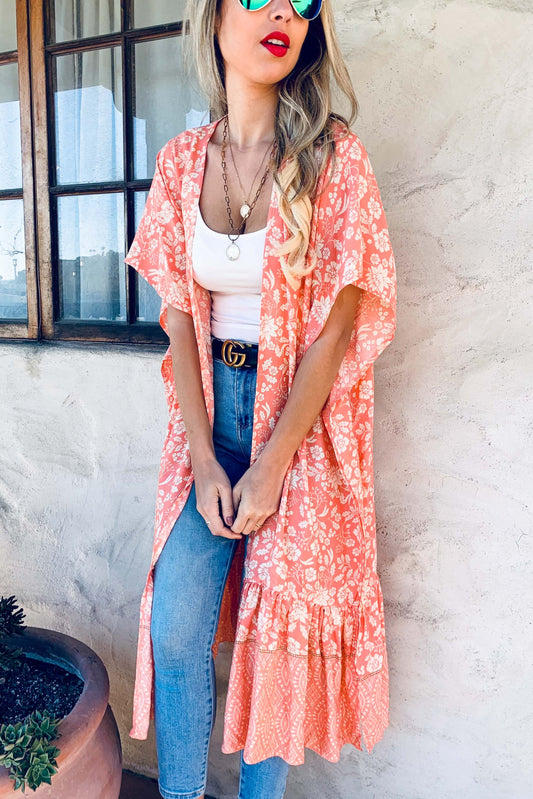 Phoebe Peach Kimono