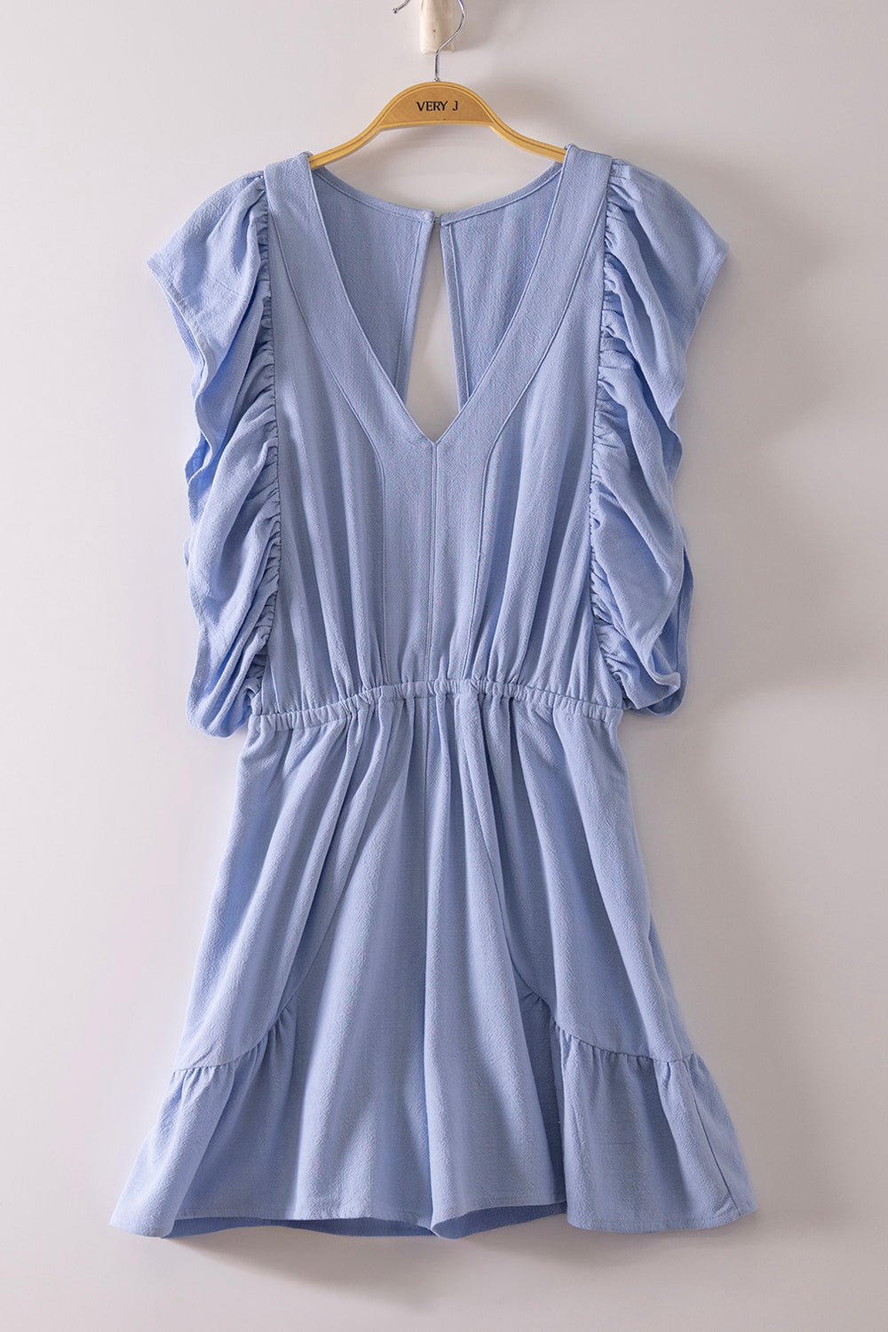 Sky Ruffle Romper