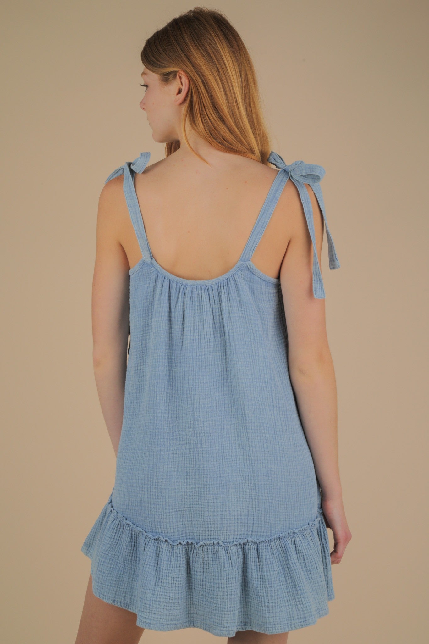 Summer Girl Denim Mineral Wash Dress