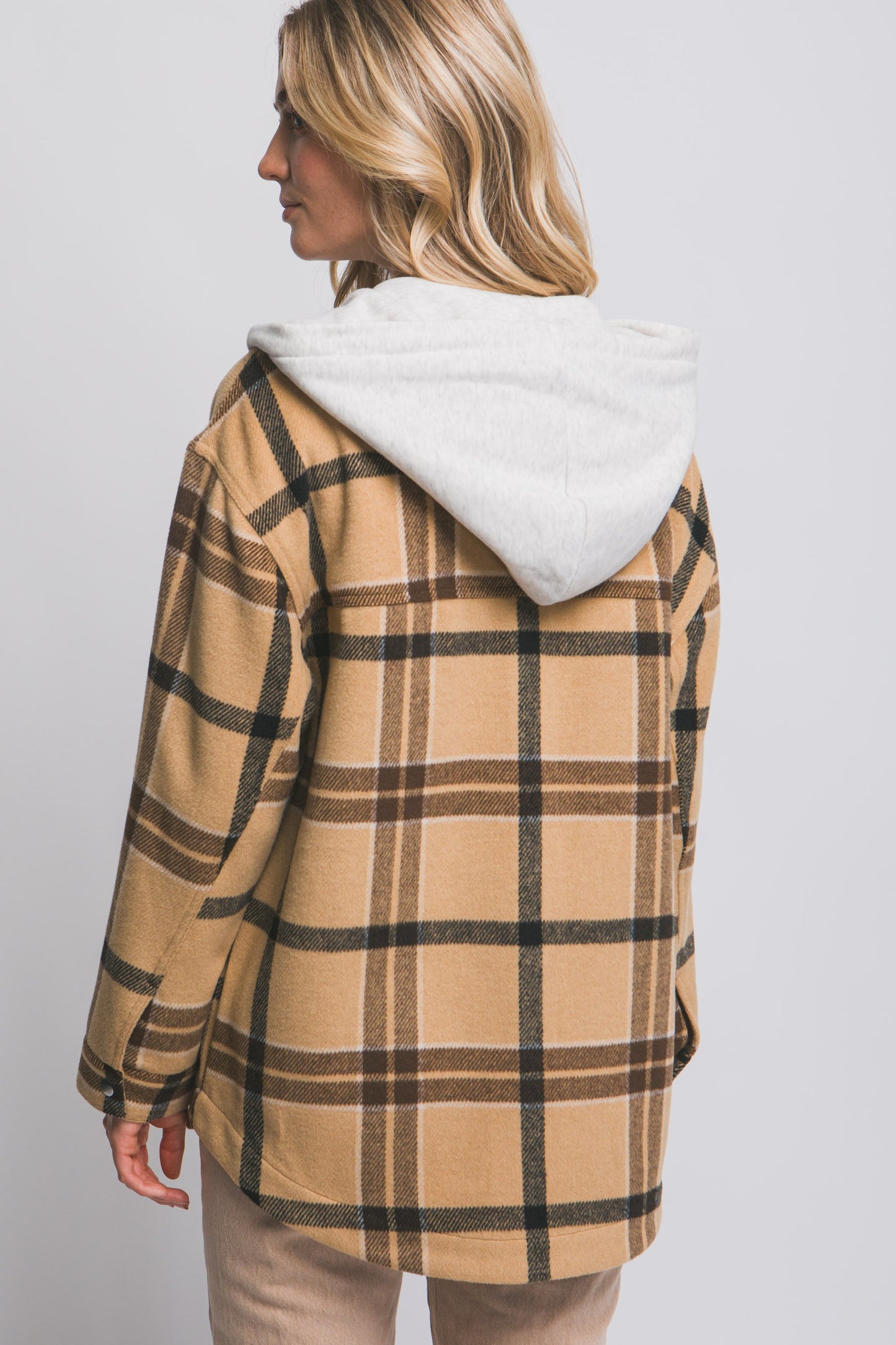 Camel Sunny Fall Days Hooded Jacket