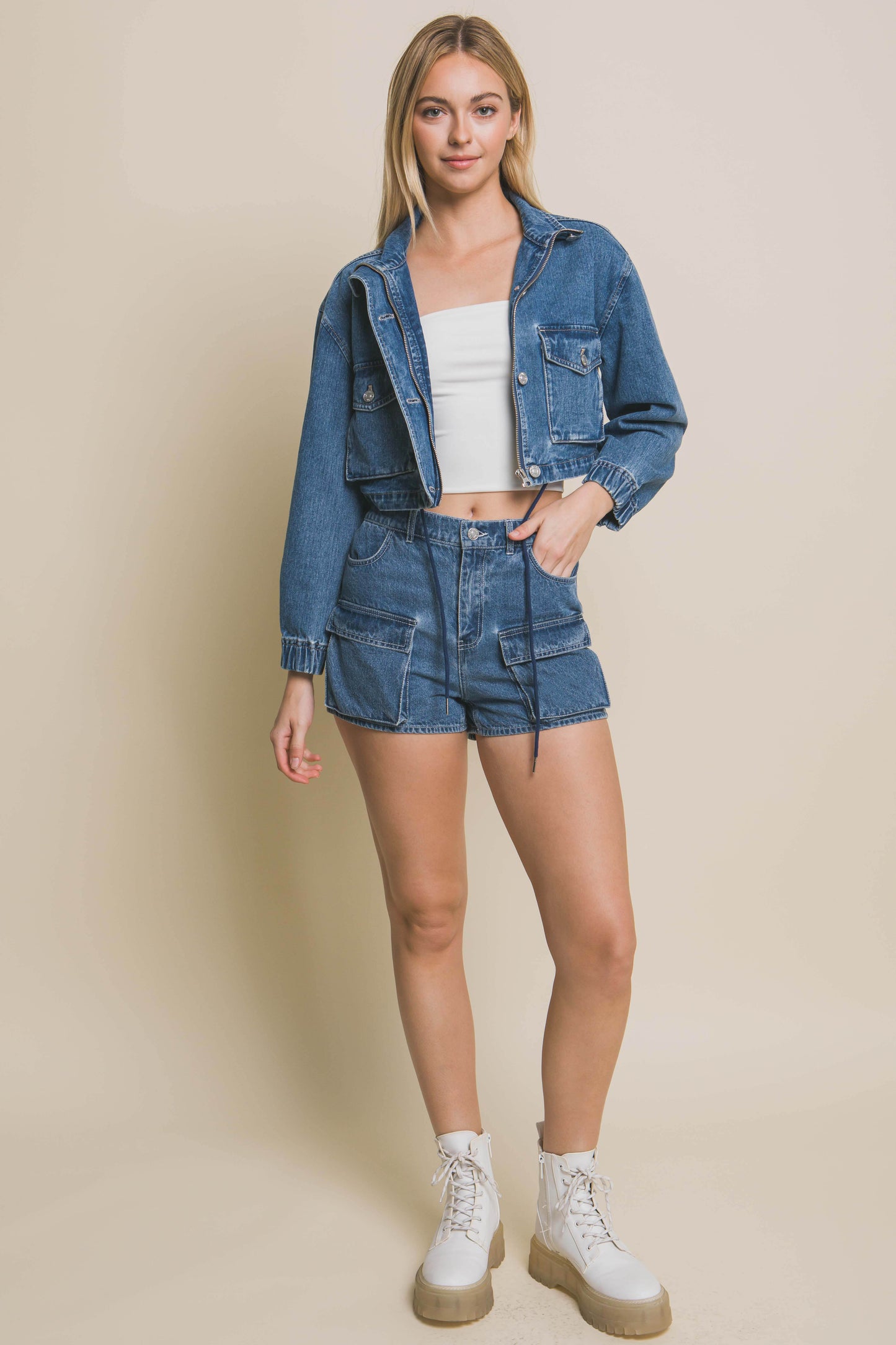 Everyone's Favorite Long Sleeve Boxy Denim Jacket
