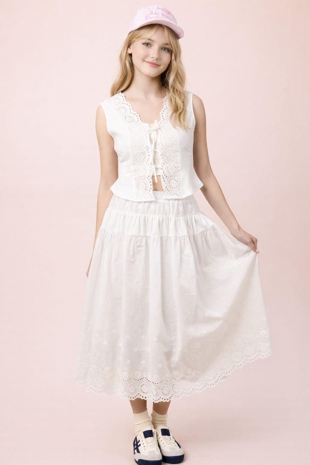 Pretty in white lace