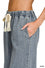 High Waist Wide Leg Drawstring Denim Pants