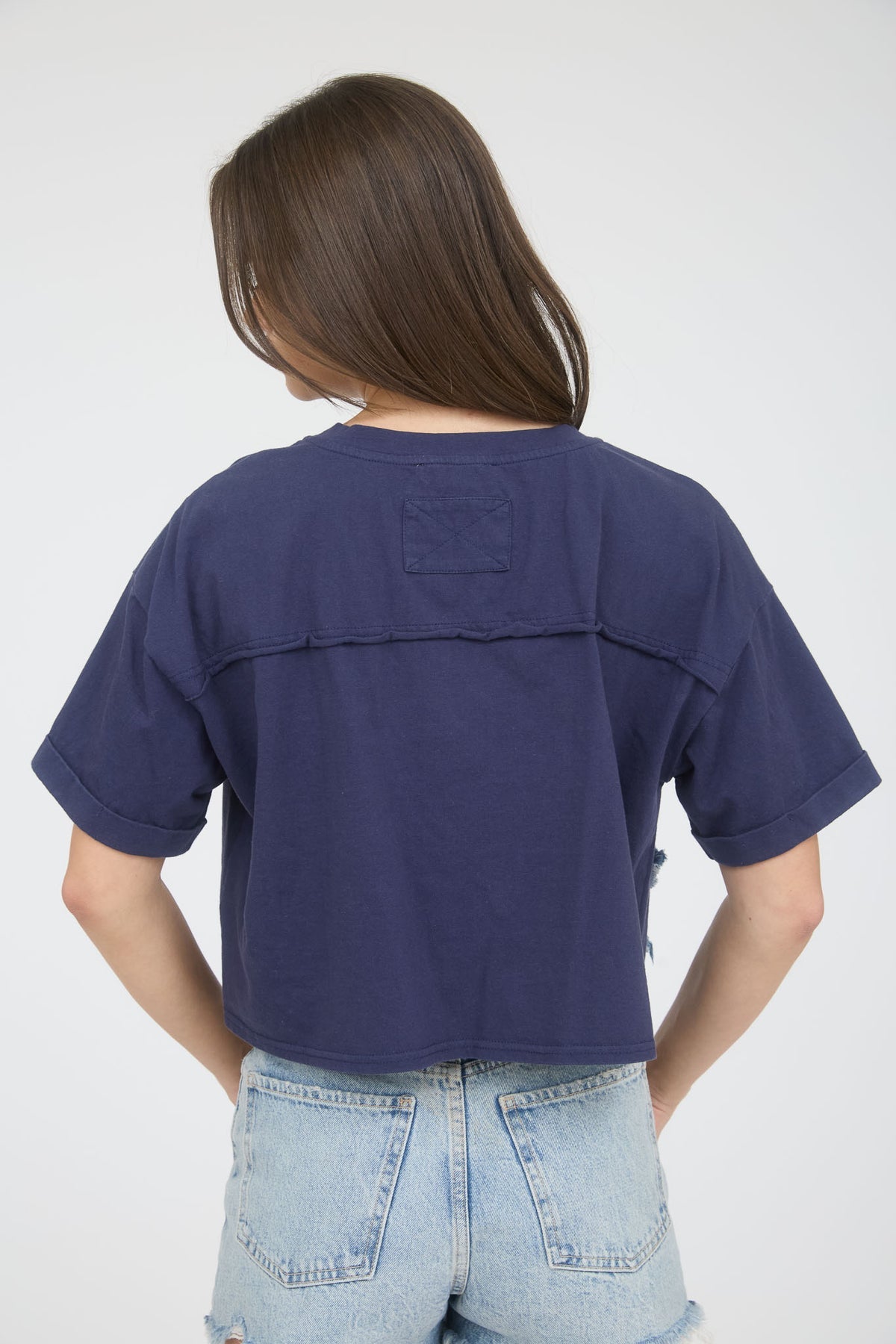 Denim Star Patch Short Sleeve Shirt