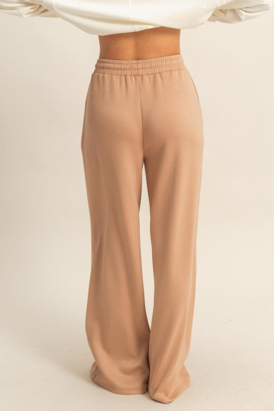 The Everleigh Pintuck Pants Dark Taupe