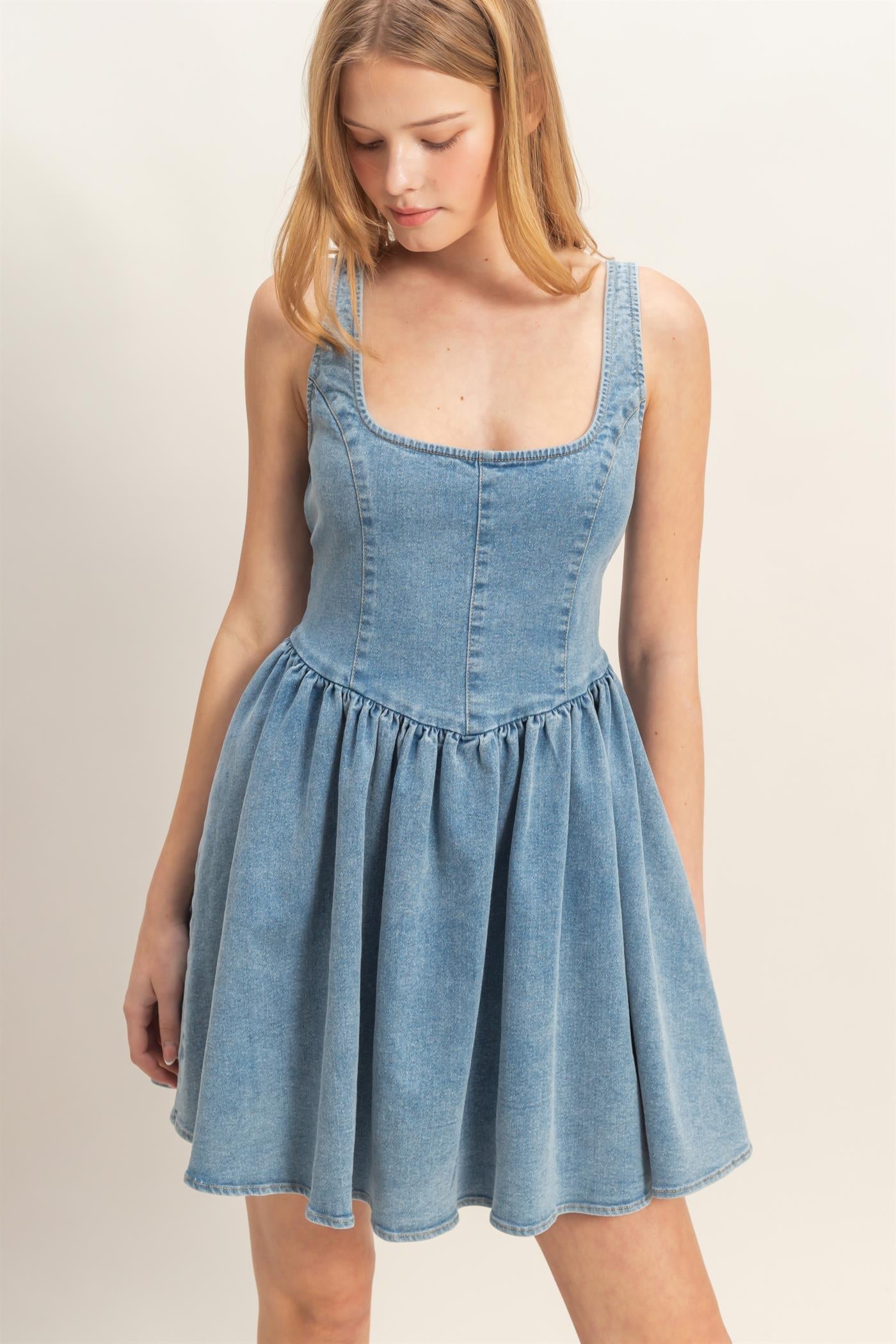 Sweetheart of the Rodeo Denim Dress