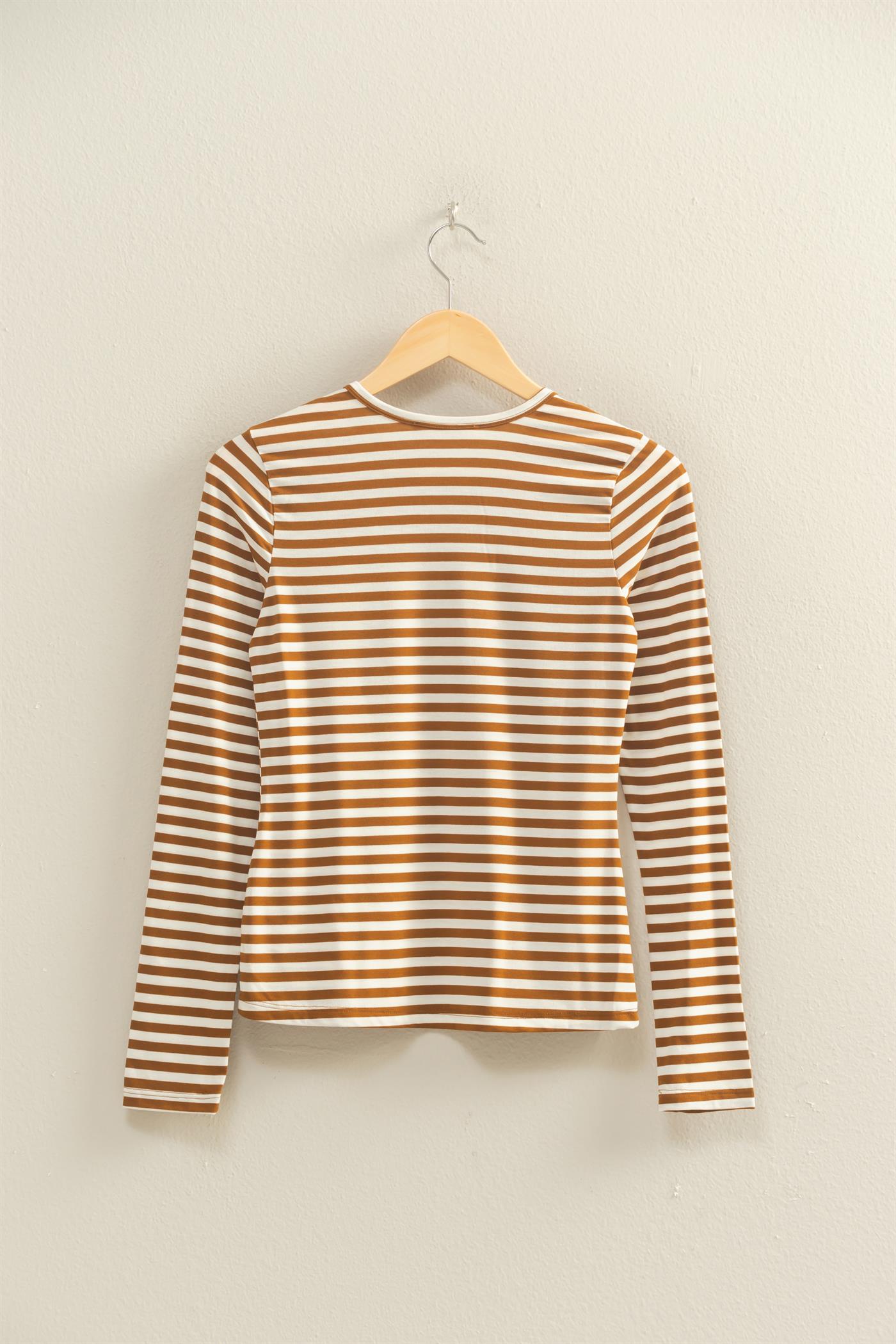 Pumpkin Spice Strip Top