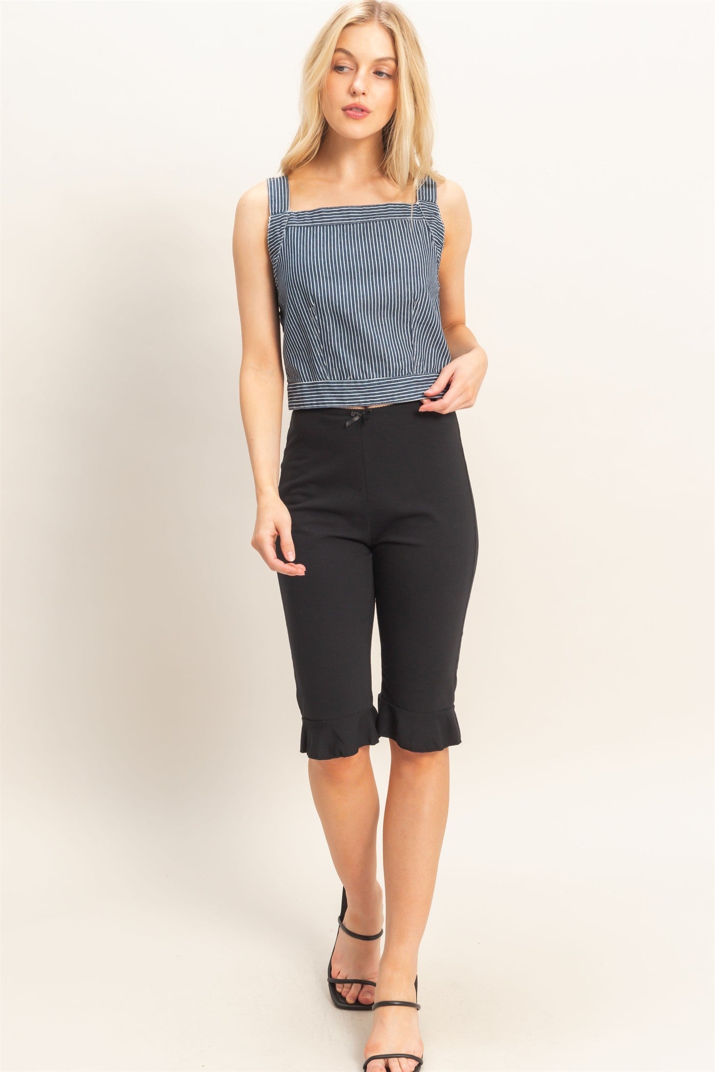 Pretty Little Workday Pinstripe Top