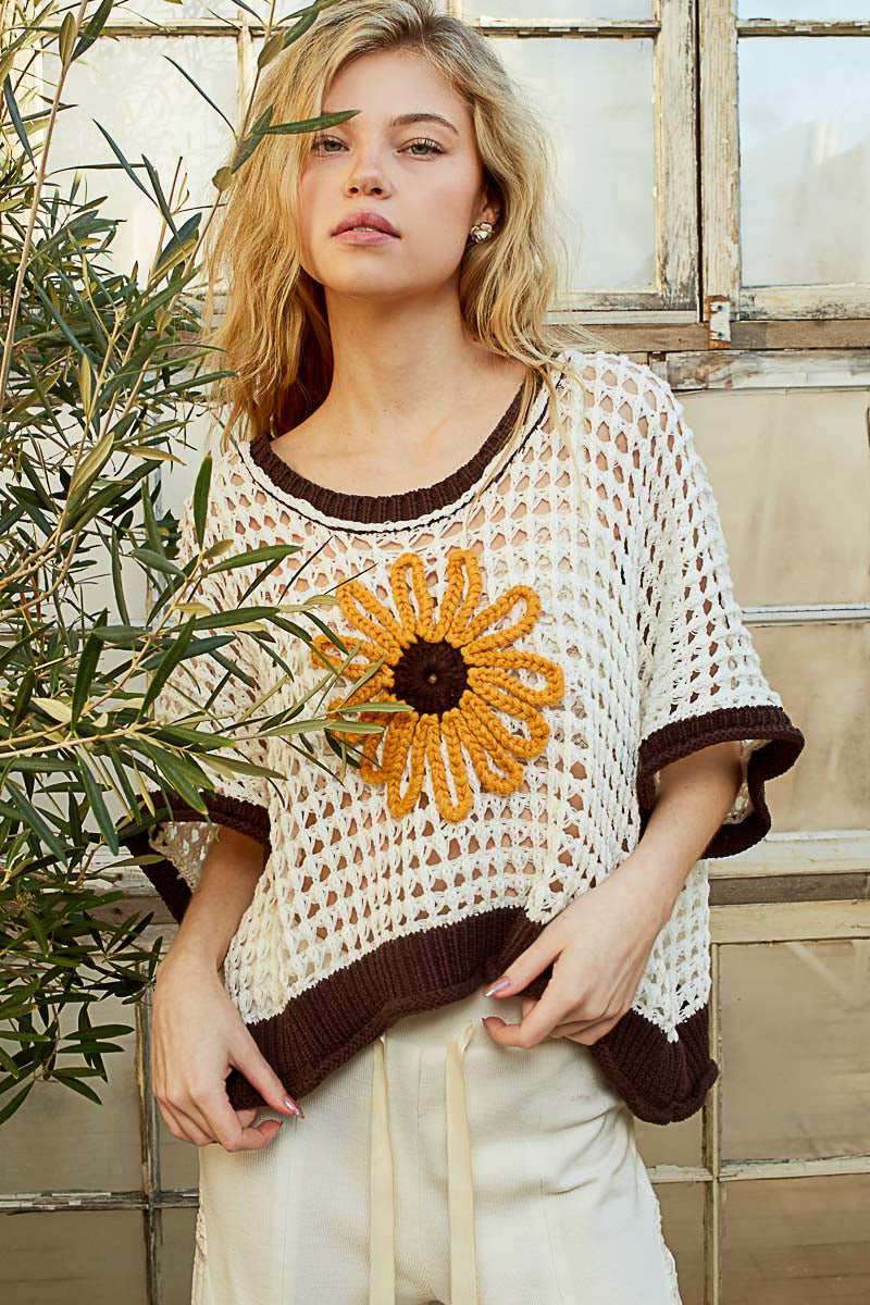 Flower Summer Statement Sweater