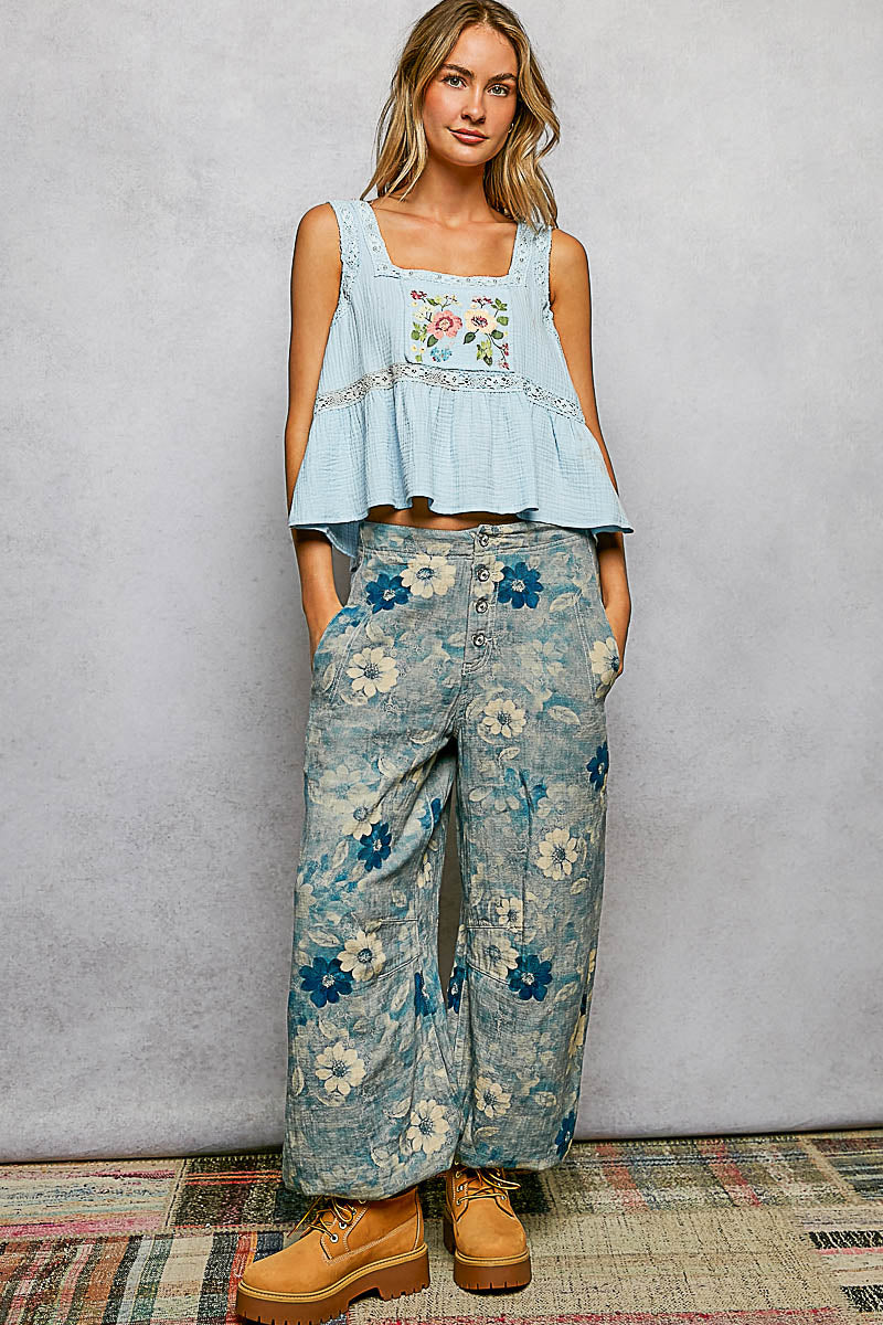 Sweet Birdie Blu Floral Tank