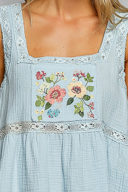 Sweet Birdie Blu Floral Tank