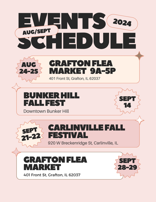 August/September Event Schedule