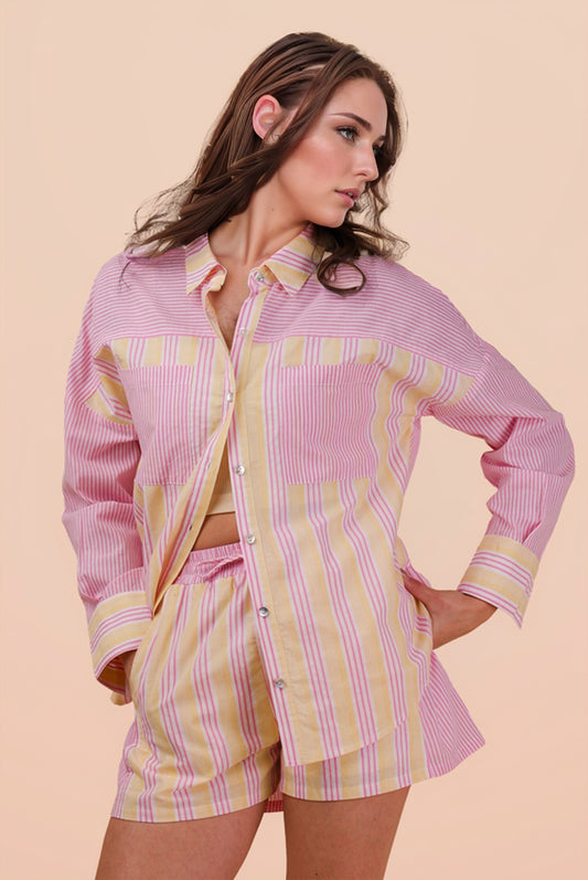 Pink Yellow Spring Days Top