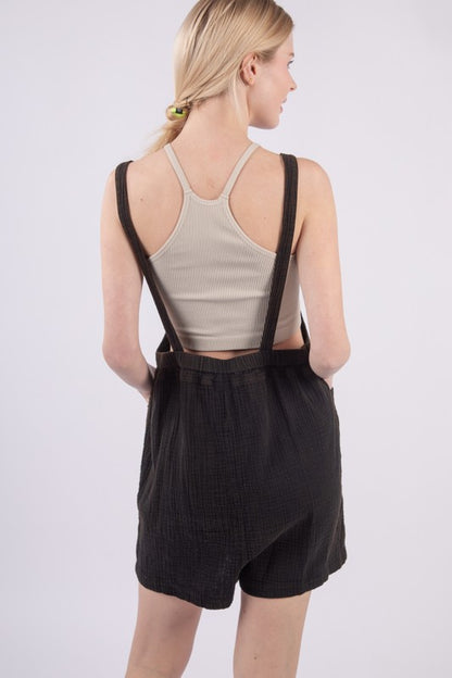 The Junie Romper Black