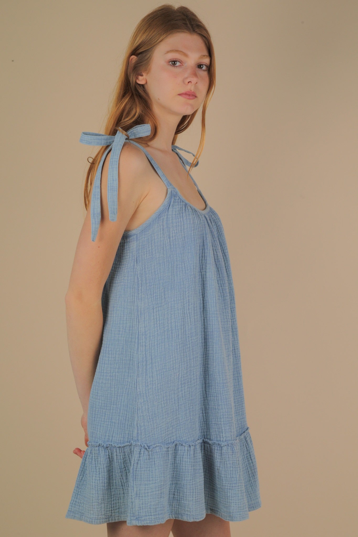 Summer Girl Denim Mineral Wash Dress
