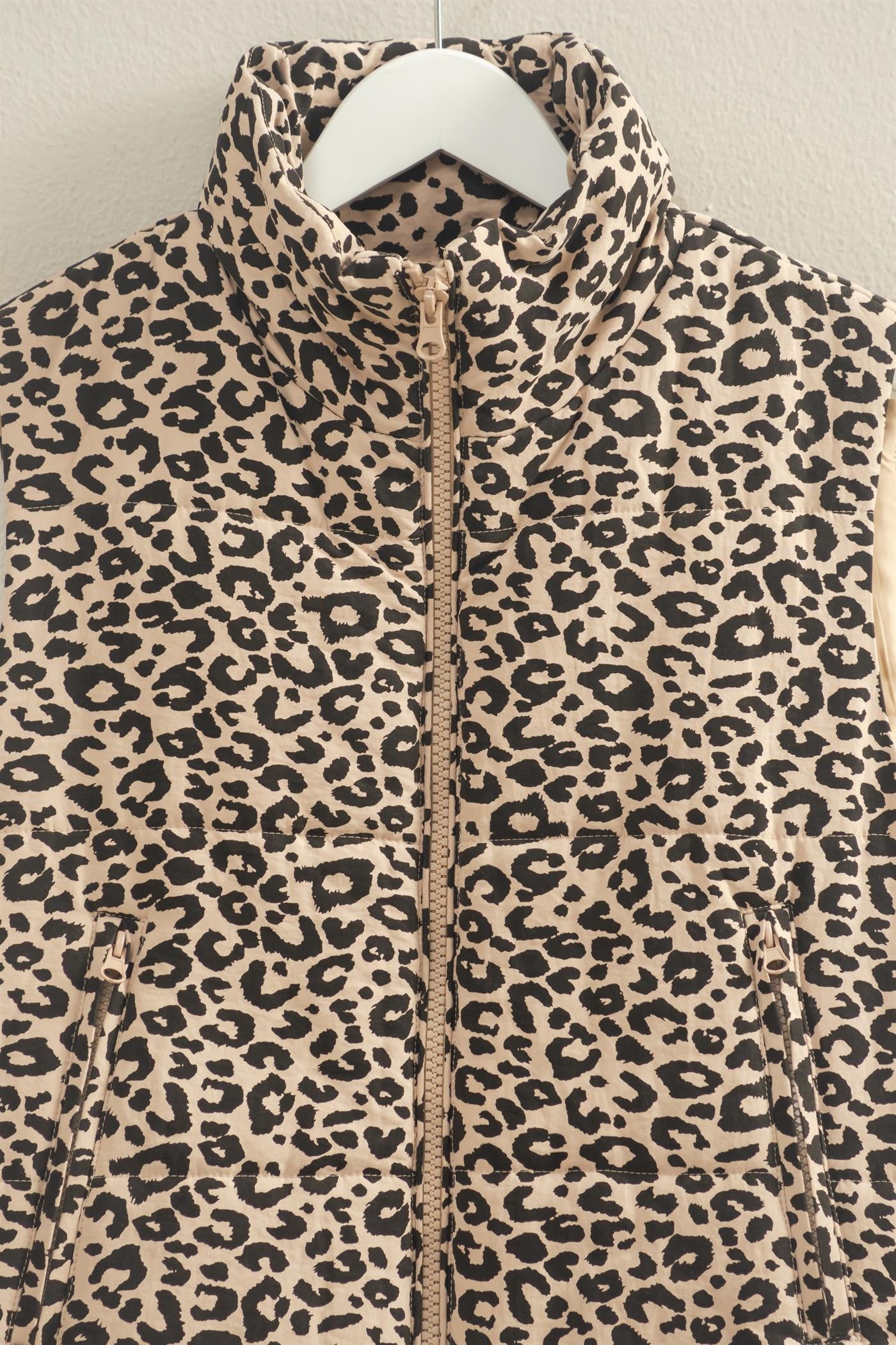 Wild at Heart Khaki Statement Puffer Vest