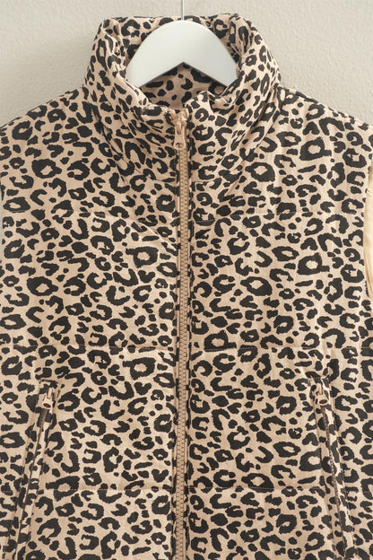 Wild at Heart Khaki Statement Puffer Vest