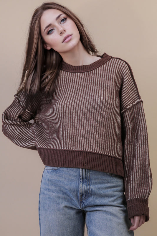 It Girl Sweater Chocolate
