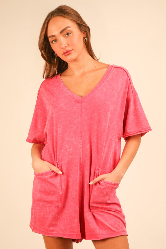 Just a little pink romper!