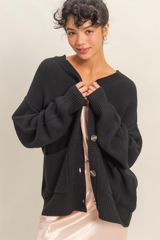 Noir Nights Cardigan Black