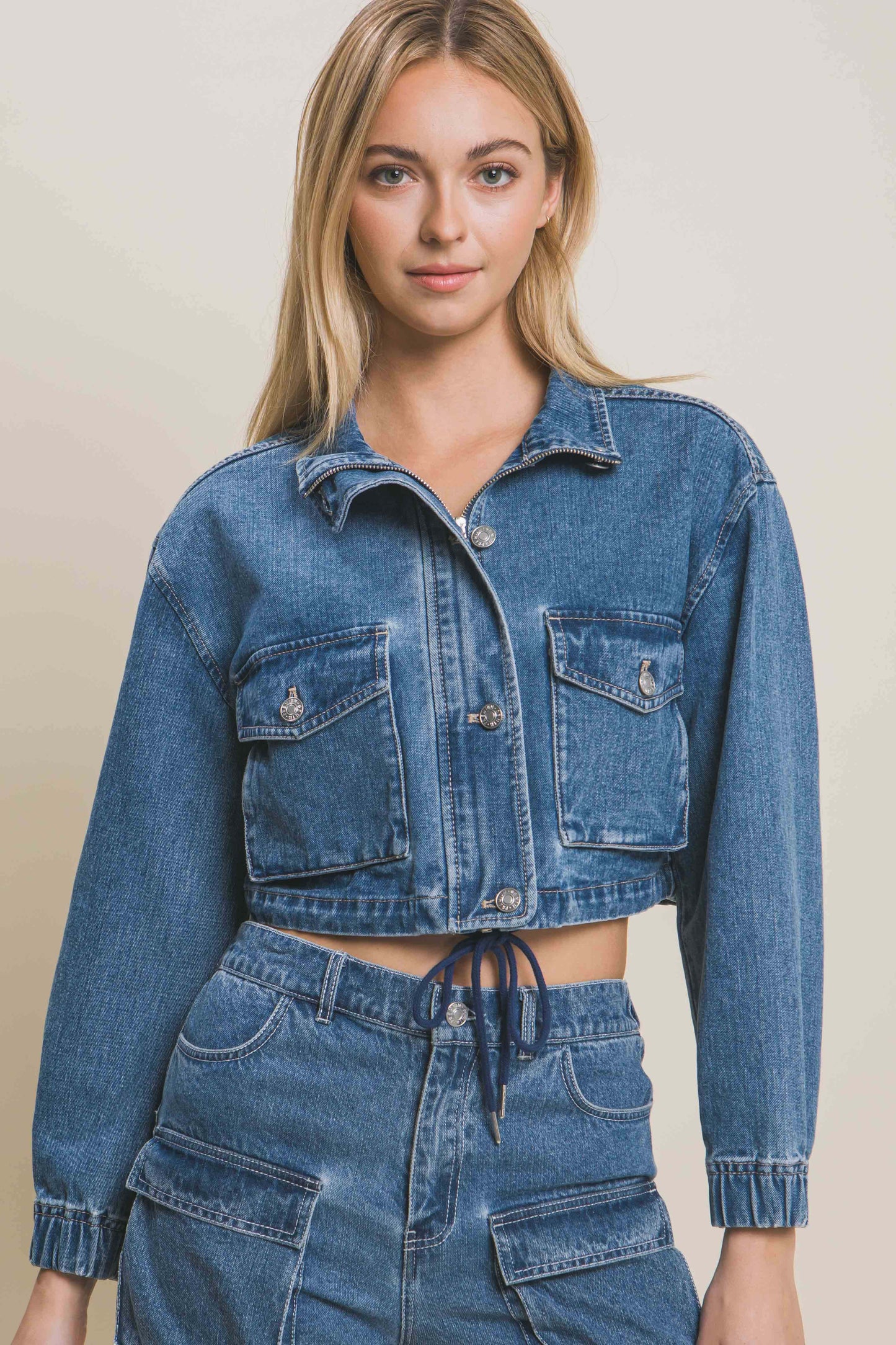 Everyone's Favorite Long Sleeve Boxy Denim Jacket