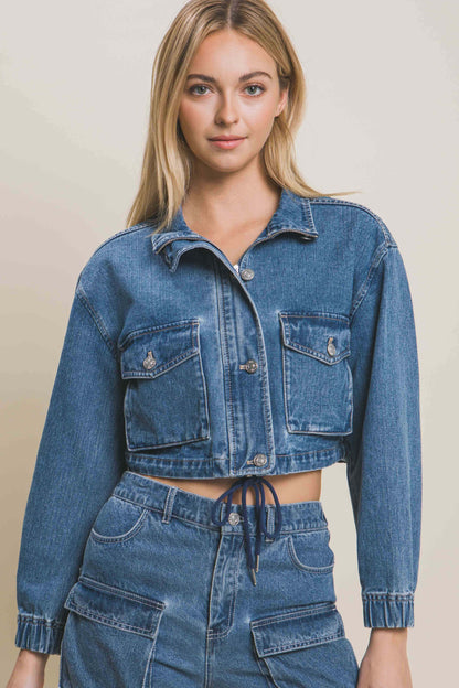 Everyone's Favorite Long Sleeve Boxy Denim Jacket