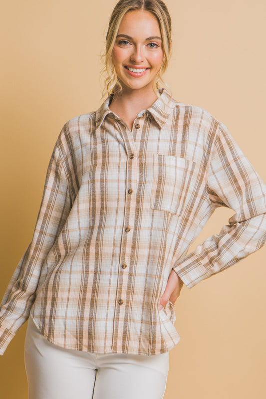 Favotire Fall Flannel Khaki