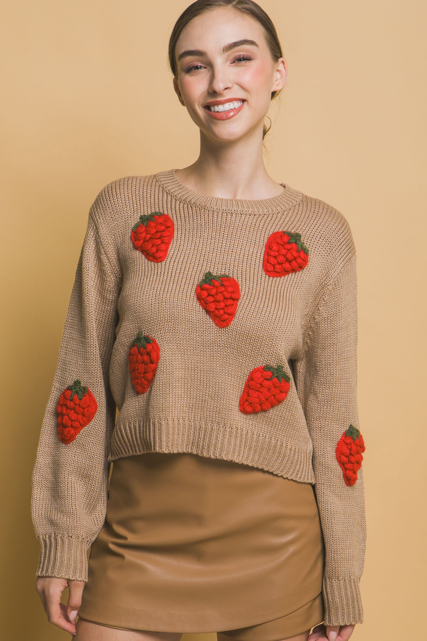 Sweet Strawberry Sweater