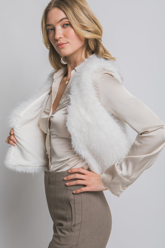 Ivory Fur Vest