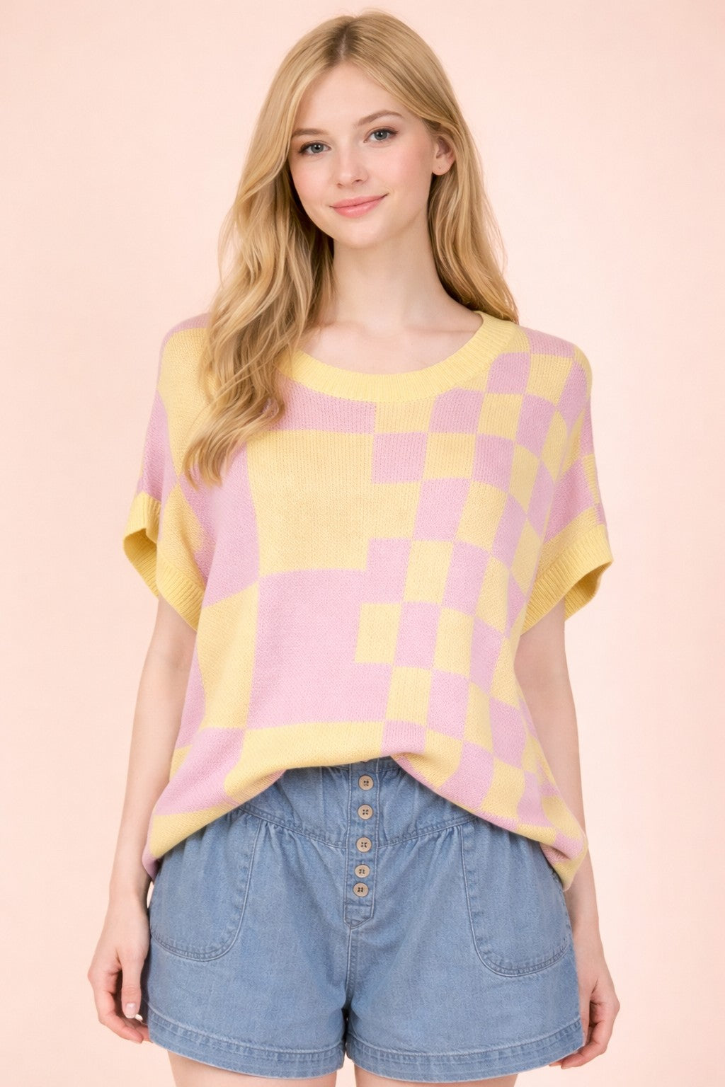 The Sunshine Check Knit