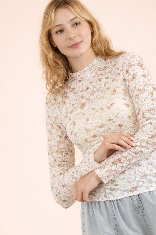 Rose Pink Lace