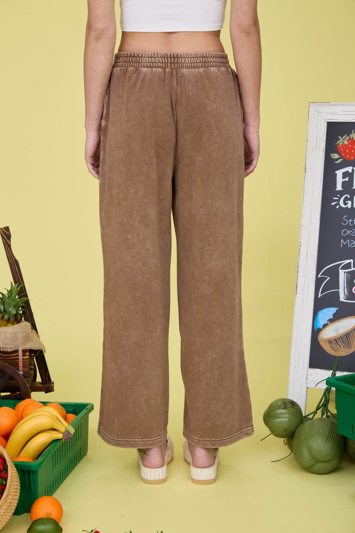 Dusty Cocoa Wide Leg Pants