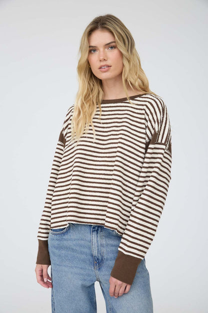 Flirty Favorite Top Mocha