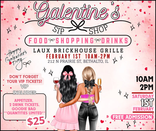 Galentine's Sip & Shop at Laux Brickhouse