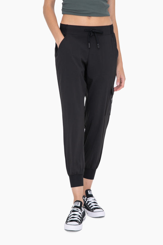 Mono B High-Waisted Capri Active Joggers with Pockets