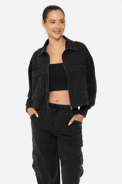 Everyday Edge Boxy Cotton Jacket