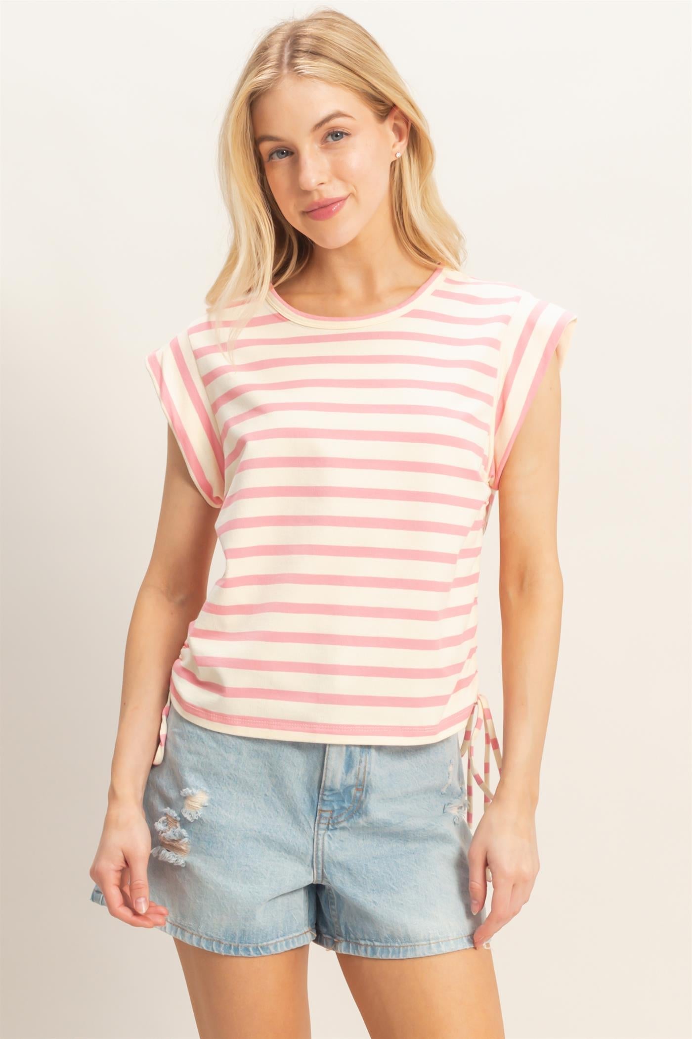 Blushing Babe Stripe Top