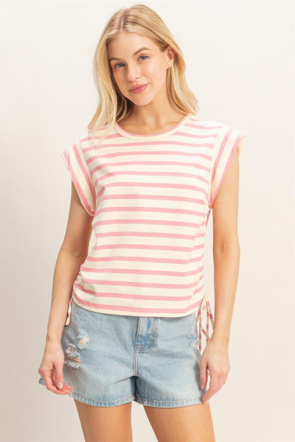 Blushing Babe Stripe Top