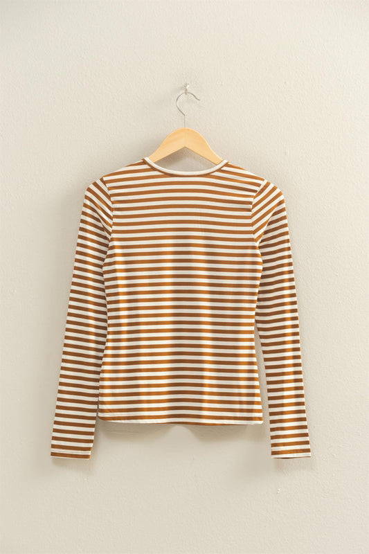 Pumpkin Spice Strip Top