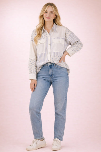 A Touch of the Blues Shacket